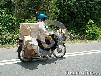 Postman Stock Photo