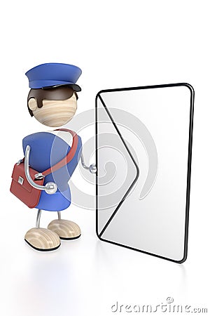 Postman Stock Photo