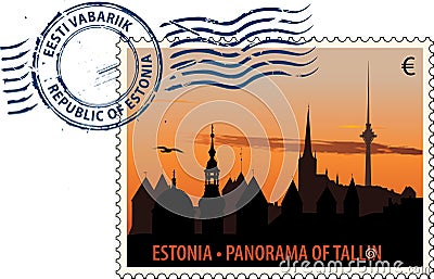 Postmark from Estonia Stock Photo