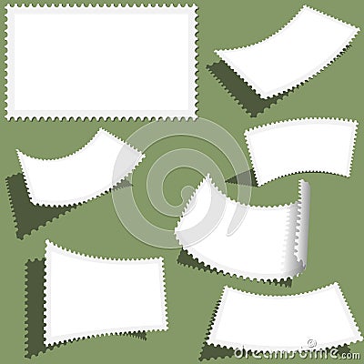 Postmark Set Vector Illustration