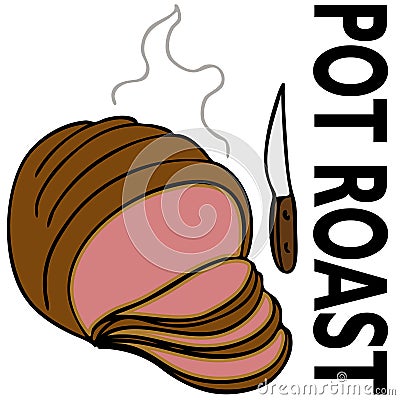Pot Roast Vector Illustration