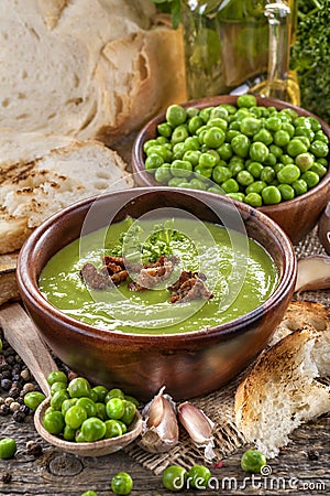 Potage soup Stock Photo