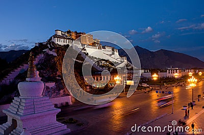 Potala Palace in Lhasa, Tibet Editorial Stock Photo