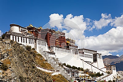 Potala Palace at Lhasa, Tibet Stock Photo