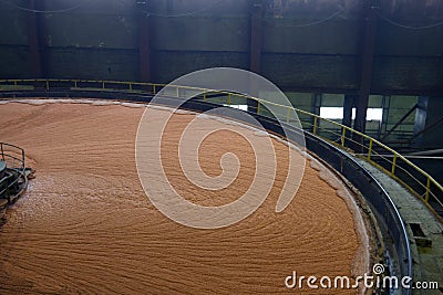 Potash flotation tanks Stock Photo