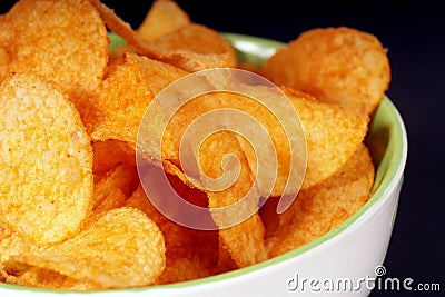 Potato chips Stock Photo