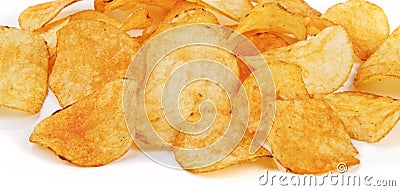 Potato chips close-up Stock Photo