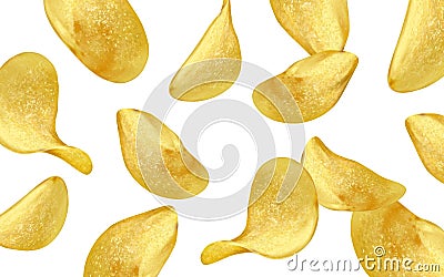 Potato chips element Vector Illustration