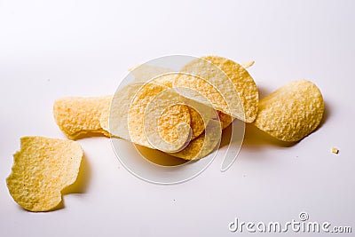 Potato chips Stock Photo