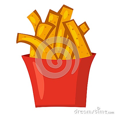 Potato french fries Vector Illustration