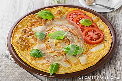 Potato omelette Stock Photo