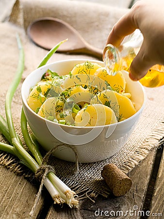 Potato salad Stock Photo