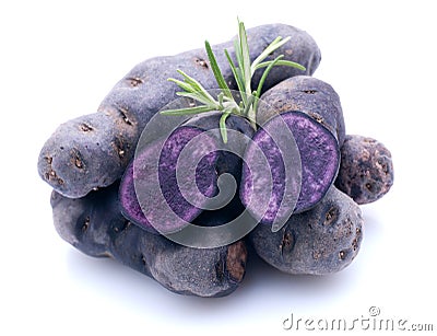 Potato Violette Stock Photo