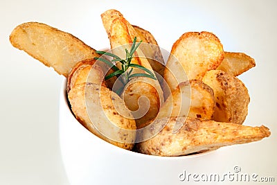 Potato Wedges Stock Photo