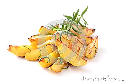 Potato wedges Stock Photo