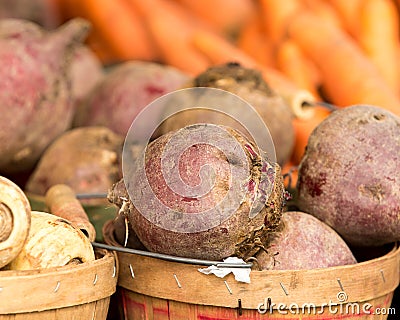 Potatoes at the Farmer's Market Stock Photo