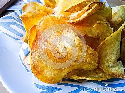 Potatoes chips Stock Photo