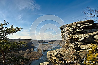 Potomac River Overlook Stock Photo