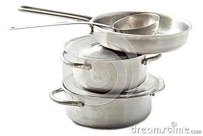 Pots and pans Stock Photo