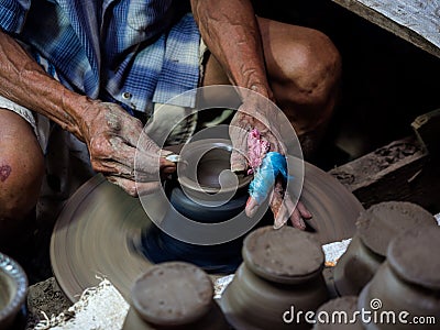 Potter, Sculptor Stock Photo