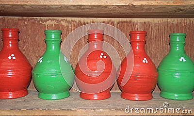 Pottery Handicraft In Kashmir. Stock Photo