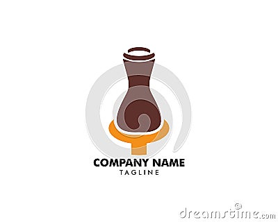Pottery Logo Template Design Vector Vector Illustration