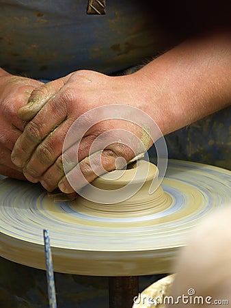 Pottery making Stock Photo