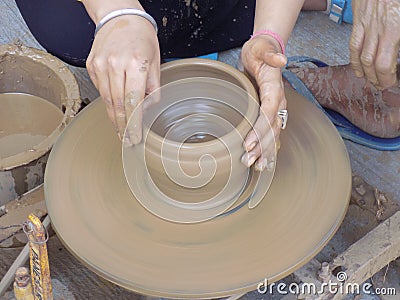 Pottery making Stock Photo
