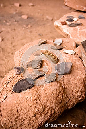 Pottery shards Stock Photo