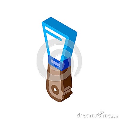 Pottery spatula isometric icon vector illustration Vector Illustration