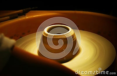 Pottery Swirl Stock Photo
