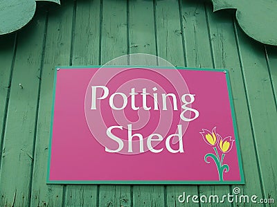 Potting Shed Stock Photo