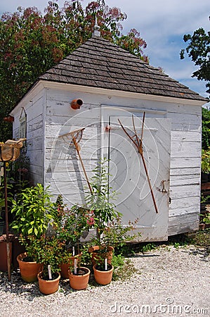 Potting shed Stock Photo