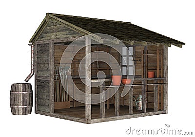 Potting Shed Stock Photo