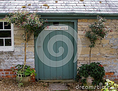 The potting shed Stock Photo