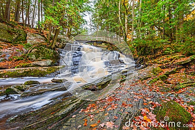 Potts Falls in Fall Stock Photo