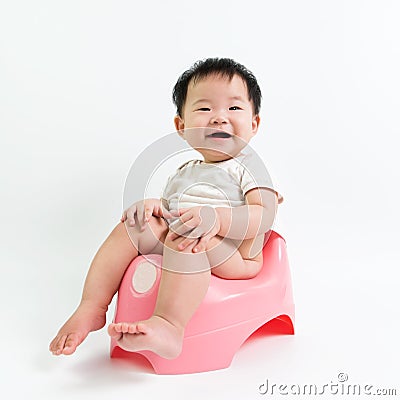 Potty training concept Stock Photo