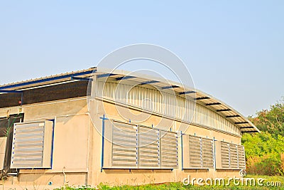 Poultry farm Stock Photo