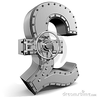 Pound symbol Stock Photo