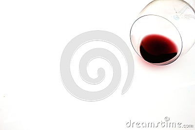 A poured wine glass Stock Photo