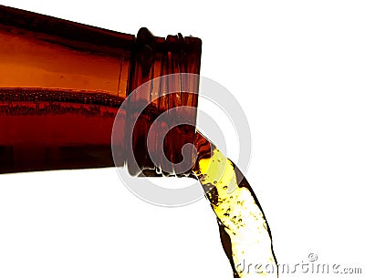 Pouring beer Stock Photo