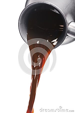 Pouring coffee Stock Photo