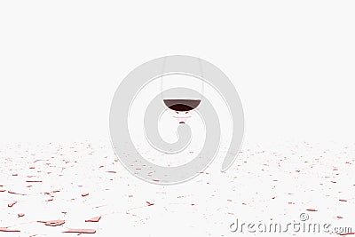 Pouring a Red Wine wet Stock Photo