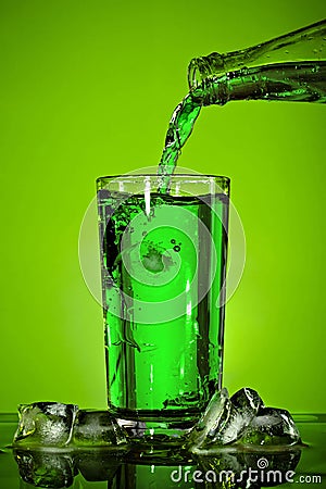 Pouring Soda Stock Photo