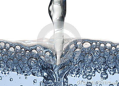 Pouring water Stock Photo