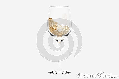 Pouring White Wine drop Stock Photo