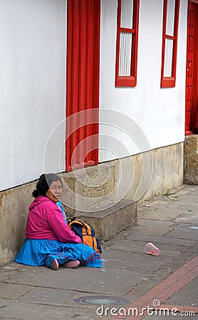 Poverty in Bogota Editorial Stock Photo