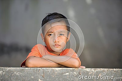 Poverty Child Stock Photo