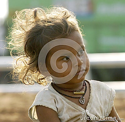 Poverty child Editorial Stock Photo