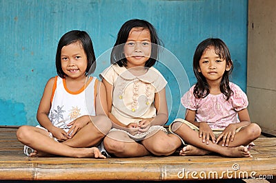 Poverty Children Stock Photo